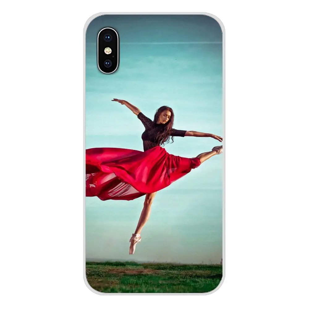Красивые балетки для девочек, танцевальная обувь для Apple iPhone X, XR, XS, 11Pro, MAX, 4S, 5S, 5C, SE, 6 S, 7, 8 Plus, ipod touch, 5, 6, чехлы для телефона