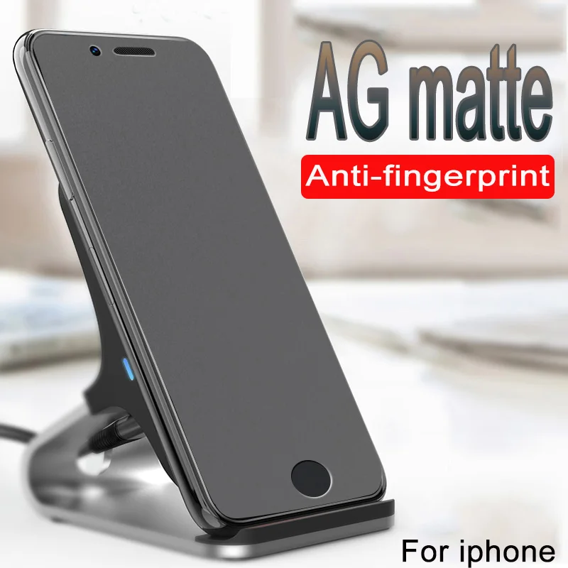 Матовое стекло для iphone 7 8 Plus X XS MAX 11 PRO закаленное XR pro 6 6S защитная пленка экрана