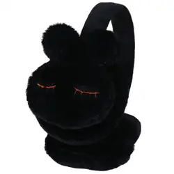 Cute Winter Warm Earmuffs Girls Plush Rabbit Ear Kids Ear Cover Protector Woman Headphones Earmuffs Decoration Chain 2021