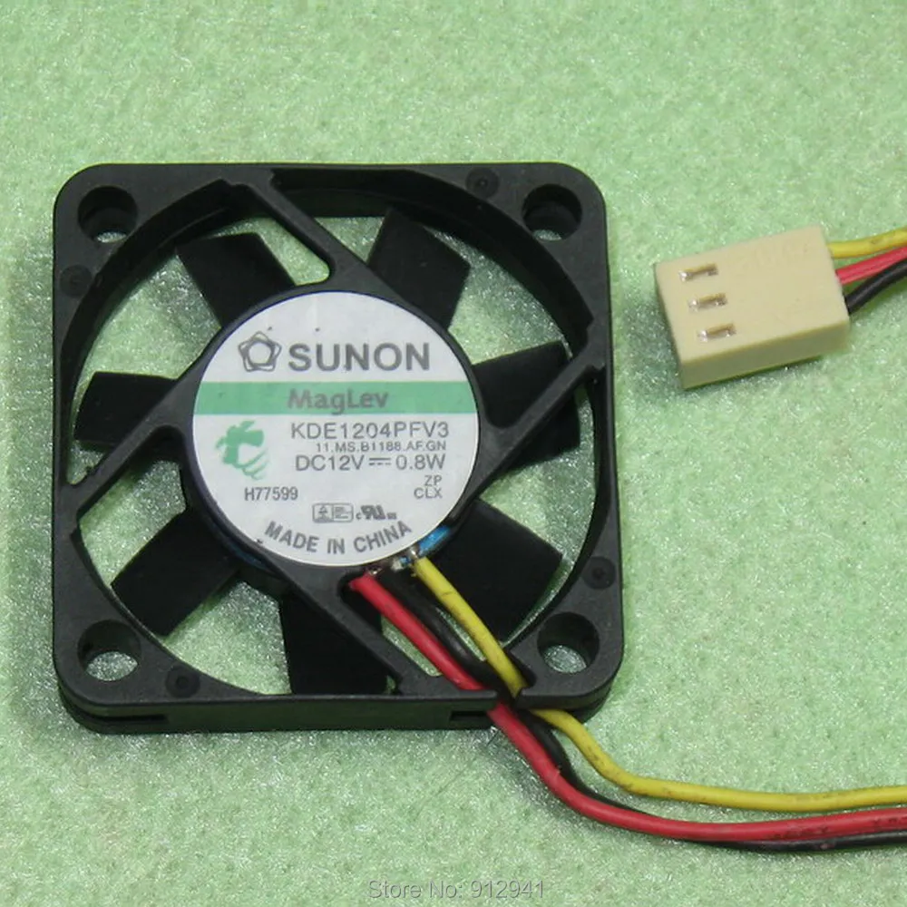 Вентилятор охлаждения кулера B116 SUNON KDE1204PFV3 3 провода контактный разъем 4010 дюйма 40