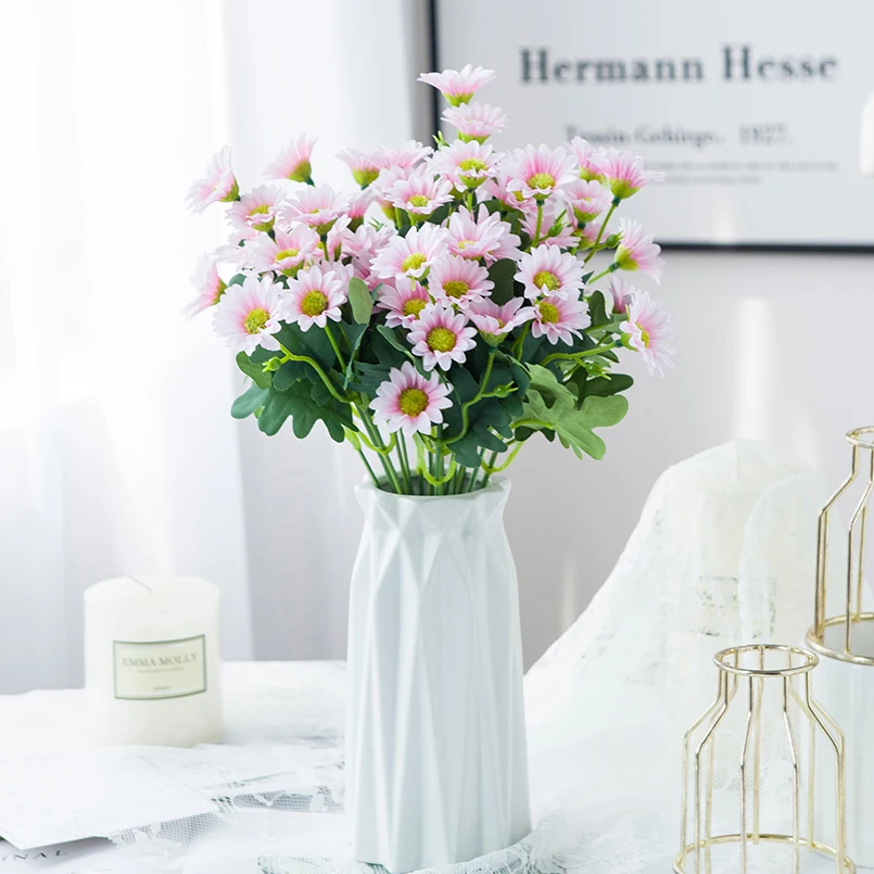 Ruidazon 2 Piante Finte Autunnali In Vaso - Decorazione Tavolo Con Fiori Artificiali, Altezza 24-28 Cm, Per Centrotavola Ringraziamento E Casa