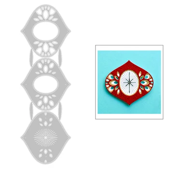 

2020 New Oval Pattern Layering Metal Cutting Dies For DIY Embossing Dots Cut Layered Card Paper Background Scrapbooking No Stamp