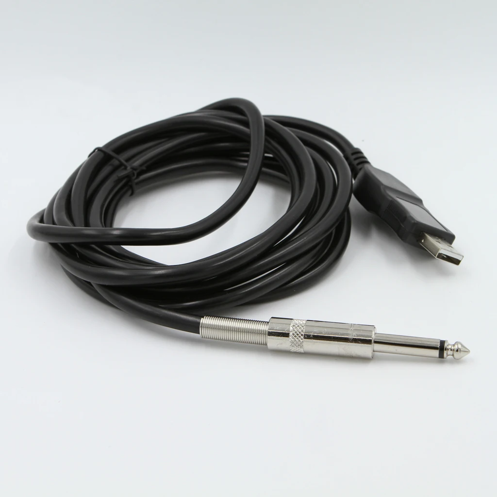 Переходник с гитары на USB-кабель 1/4 дюйма 6 3 мм для записи ПК/MAC | Спорт и
