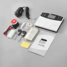 GSM SMS домашняя охранная сигнализация беспроводная PIR детектор датчик 8 проводной 99 беспроводной зоны защиты ЖК-дисплей