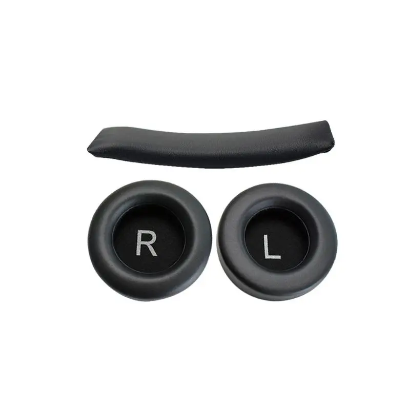Leather Ear Cushion Cover Headband for AKG K540 K545 K845 K845BT Headphone 1Set