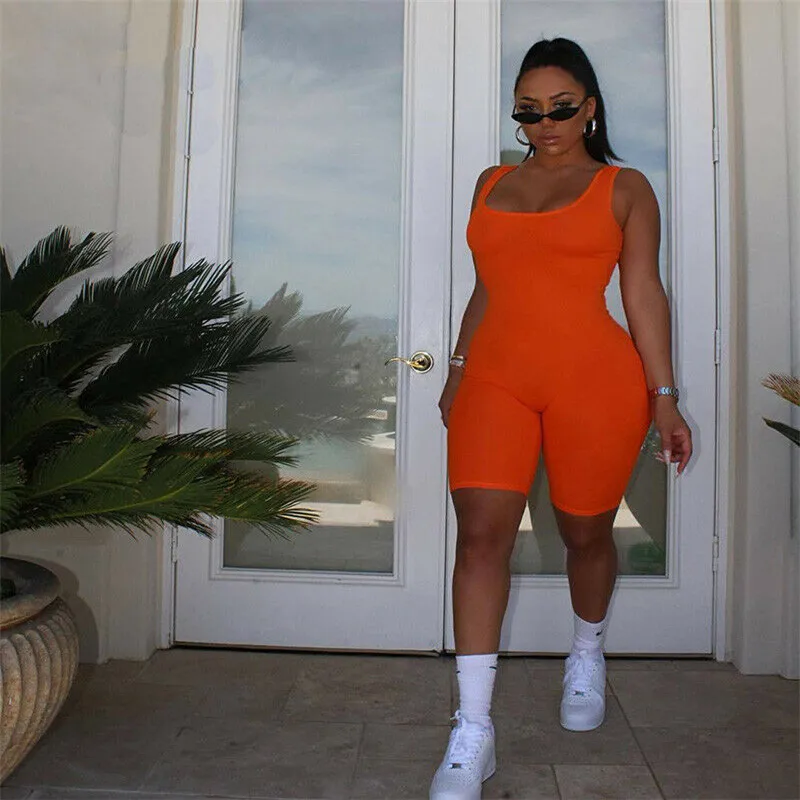 Combishort For Women Sexy Clubwear Playsuit Bodycon Jumpsuit Romper Trousers Feida