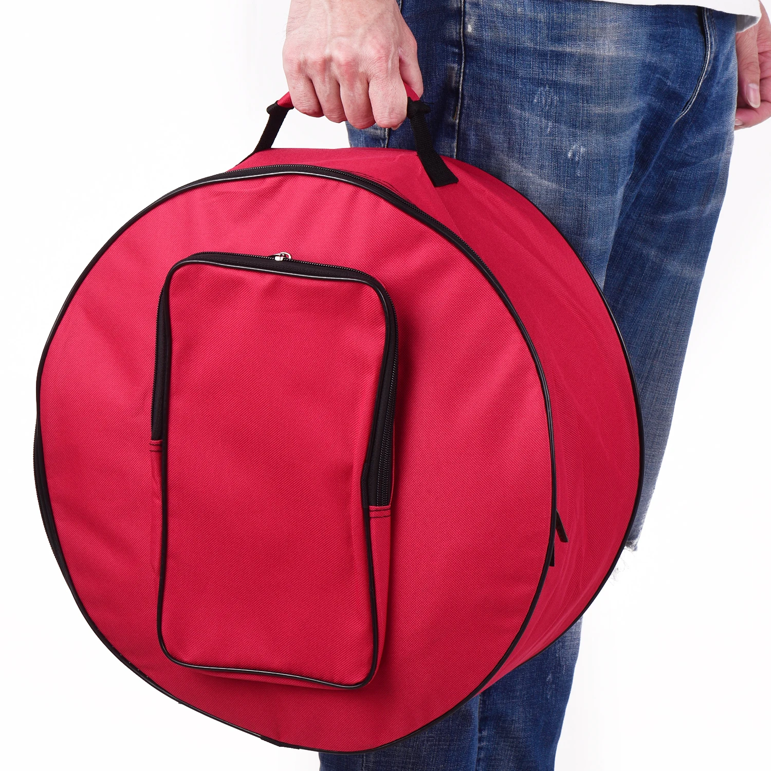 Мини-сумка для барабана, чехол-рюкзак с плечевым ремнем, внешние карманы, аксессуары для ударных инструментов