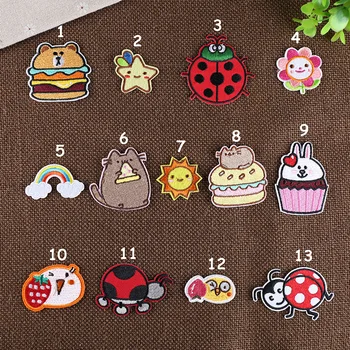 

13 Styles Cartoon cute Lovely embroidery patch iron on patches clothing DIY clothing badge patch jeans