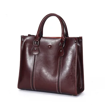 

2019 Vintage Genuine Leather Cowhide Large Tote Bag Luxury Handbags Women Shoulder Bags Designer Bolsas Feminina Female Pochette