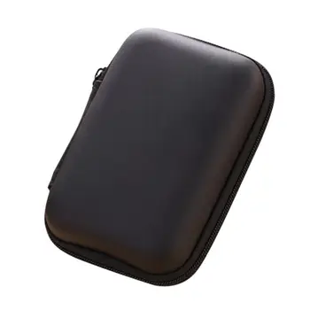 

Portable Data line Earphone line Storage Bags Solid Phone Charger Headset Box with Zipper for Travel Home Organizer Supplies