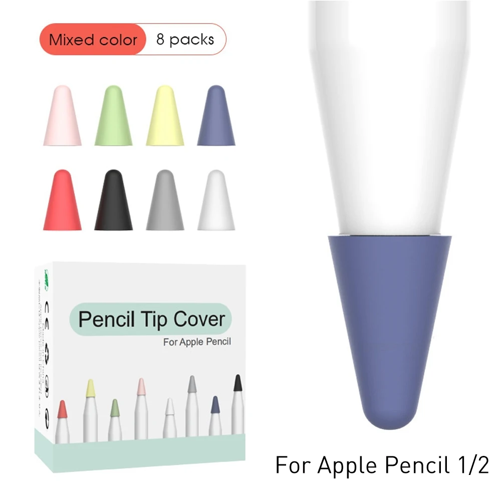 Силиконовый пенал для Apple Pencil 2 защитный чехол цветной силикагель планшета iPad