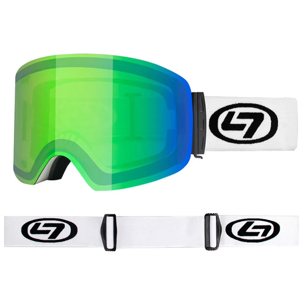 Цилиндрические двойные противотуманные лыжные очки наружные противотуманные лыжные очки защитные очки для взрослых двойные