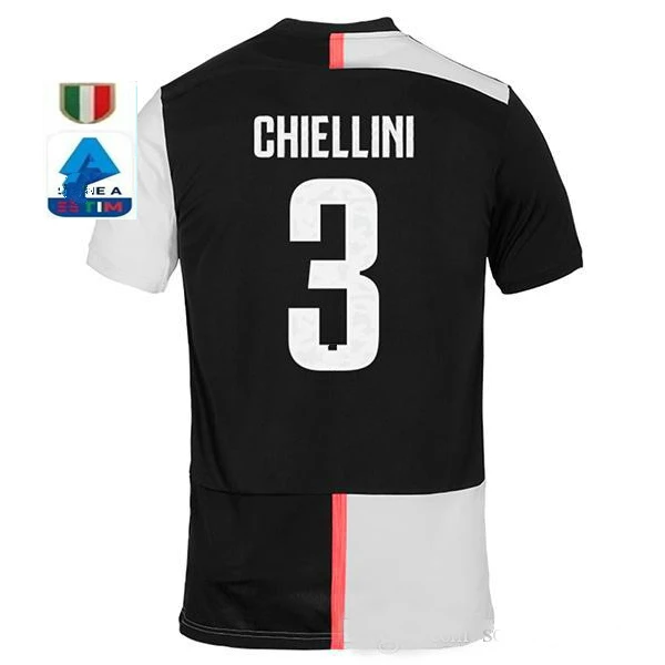 juve Serie A patch Футбольная Футболка DE LIGT Ronaldo home Out 3RD mandzukic Футбольная Футболка Размер S-2XL - Цвет: Home