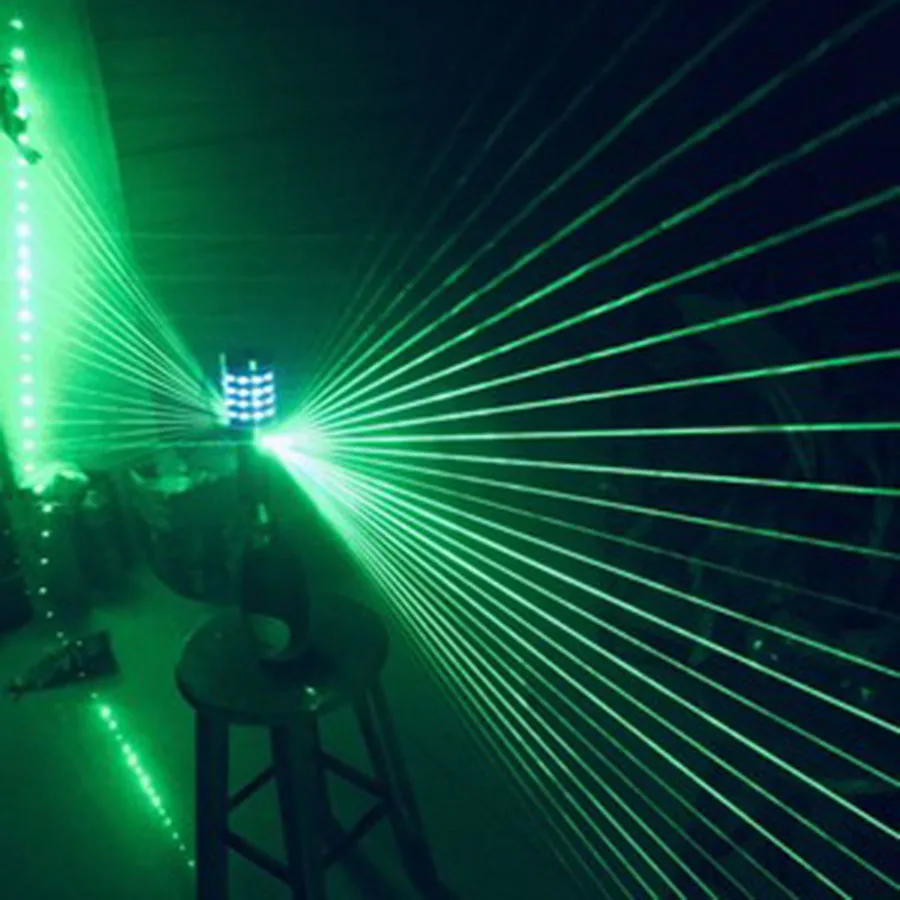 LED Flash Stick With 2pcs Laser Projector Light Champagne Bottle LED Strobe Baton Party Club Bar Bottle Service Sparkler 3d night light