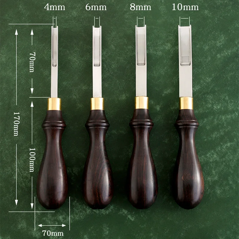 Description Picture 2 of itemLeather Craft Edge Thinning Tool, Diy Trimming Machine Cutting for Curved Angle Round Edger Shovel Blade Leathercraft Wide 10mm