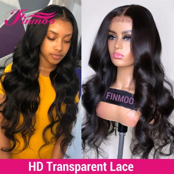 

13x6 Body Wave Lace Front Human Hair Wigs For Women Brazilian Remy Transparent Lace Wigs With Baby Hair Pre Plucked 150 Density