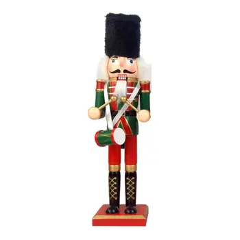 

Christmas Decorations Nutcracker Puppet Creative Wooden Handicraft Ornaments Cartoon Children Christmas Gift