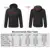 Мужчины 8 area Smart Heated Jackets Осень Зима Теплые Гибкие Тепловые Куртки С Капюшоном Usb Electric Heated Outdoor Coat