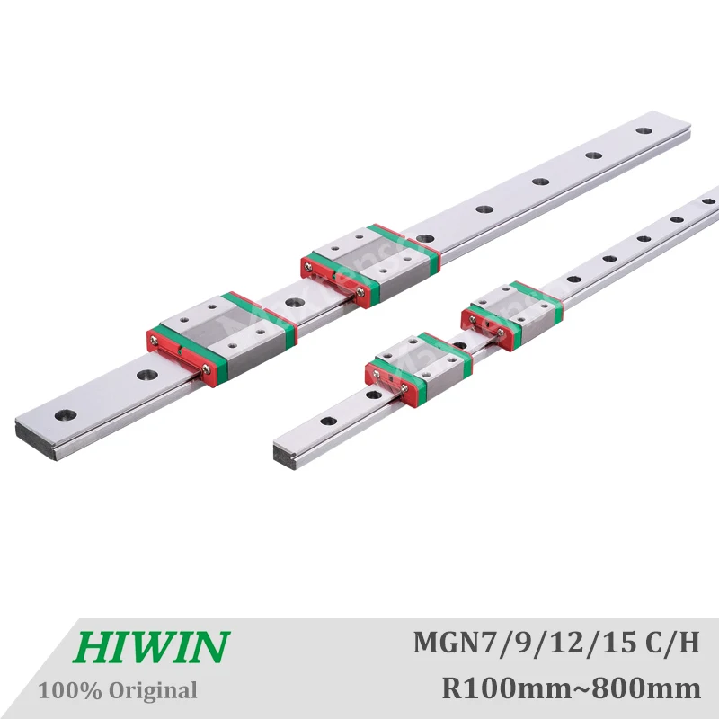 HIWIN серии MGN MGW линейные направляющие MGN7 MGN9 MGN12 MGN15 коляски 300 350 400 450 500 600 800 мм миниатюрный ЧПУ 3D-принтеры