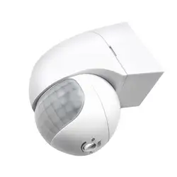 New 1Pcs Motion Sensor 110v~230v Motion Automatic Outdoor Timer 180 Sensor Switch Light Degree P Rotating U4V9 Infrared H2C5