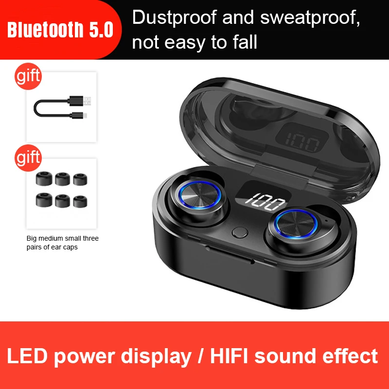 Twsでサイバーパンクスタイルヘッドセットのbluetooth 5 0 イヤホンハイファイミニ Earスポーツランニングヘッドセットのサポートios Android携帯電話hd通話 Bluetooth イヤホン ヘッドホン Aliexpress