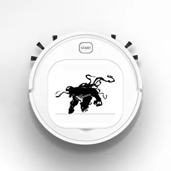 

1800Pa USB Smart Robot Rechargeable 3 in 1 Auto Smart Robot Strong Suction Sweeper Vacuum Cleaners Spider-Man Villian Venom v3