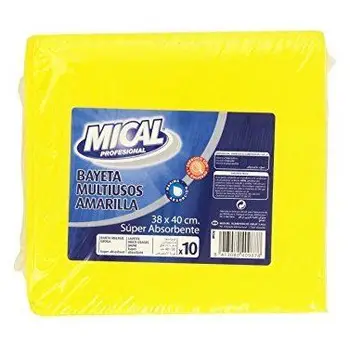 

Lavettes Eponge Jaunes 40x38 cm – 10 unités