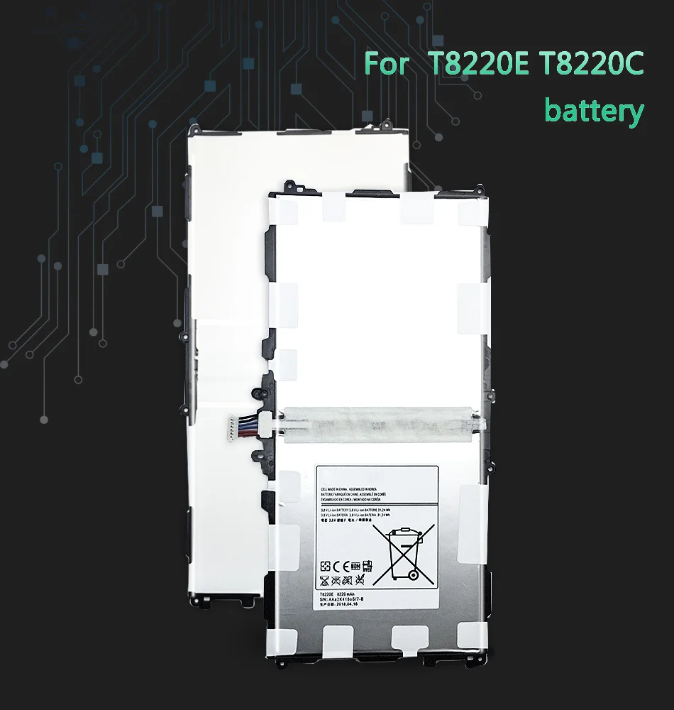 T8220E T8220C Батарея для samsung GALAXY Note 10,1 вкладка Pro P600 P601 P605 P607 SM-T520 SM-T525 Tablet батареи 8200 мАч