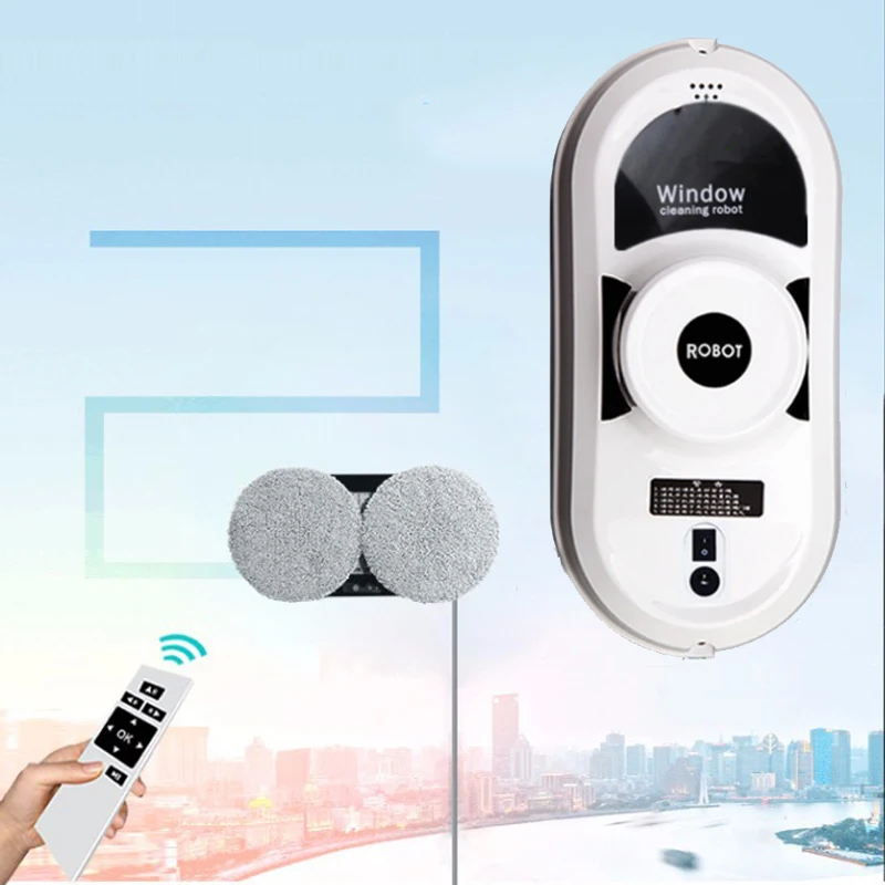  Remote Control Magnetic Window Cleaner Robot for Inside and Outdoor High Tall Window Wall Smart Was - 4000259595308