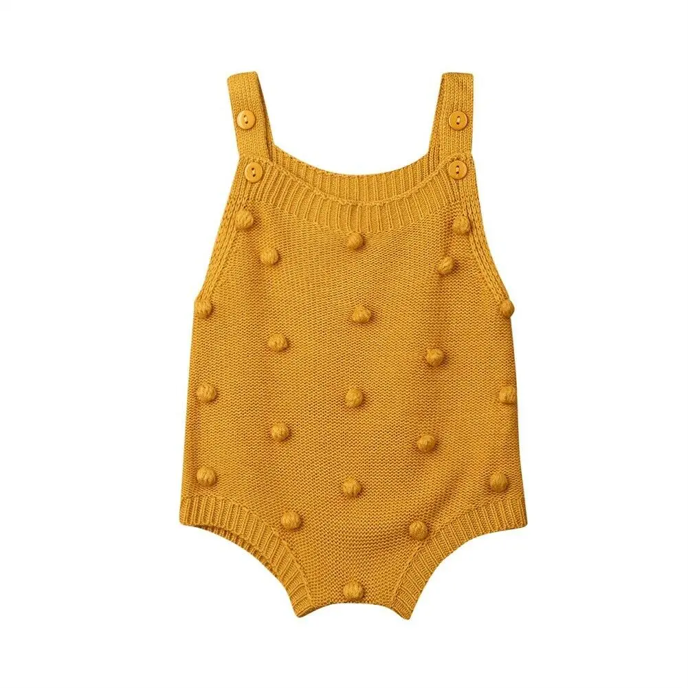 Г. Летняя одежда для малышей трикотажный однотонный боди с резинкой для новорожденных мальчиков и девочек, комбинезон, хлопковая одежда пляжный костюм без рукавов для детей от 0 до 18 месяцев - Цвет: Цвет: желтый