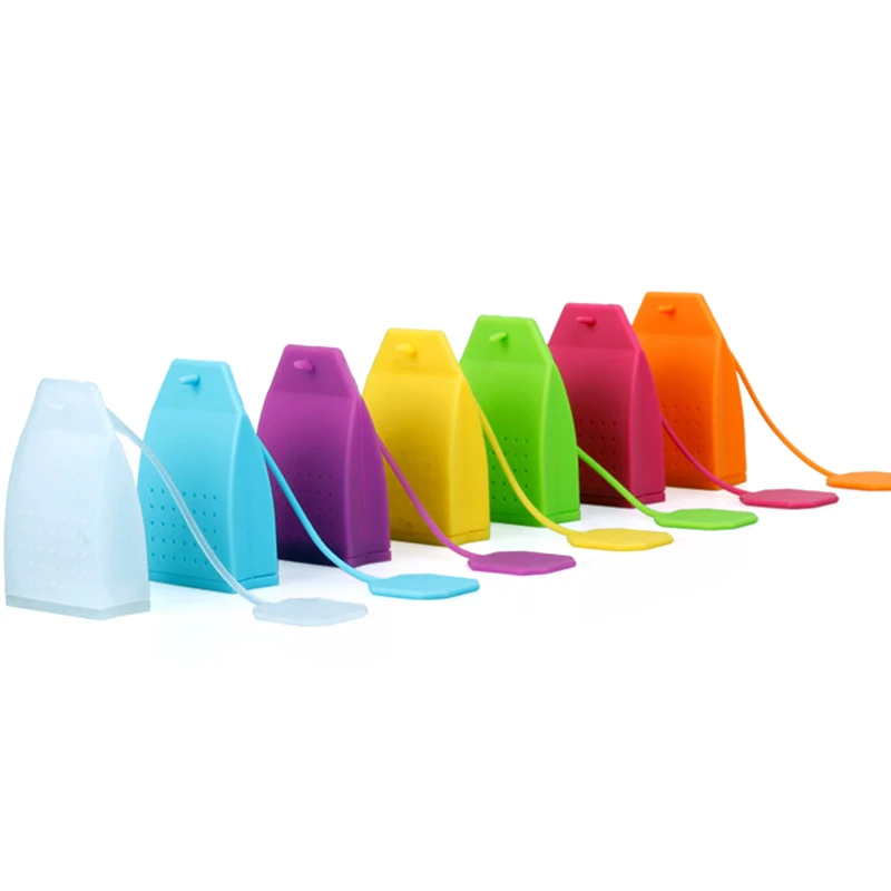 

10 Pieces / Piece Food Grade Silicone Tea Bag Colorful Tea Filter Herbal Tea Filter Scented Tea Filter Tool Color Random