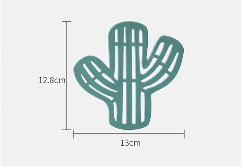 Столовые приборы для обеденного стола, подставка, кружка, горячая подставка, силиконовый коврик, подстаканник для горячего напитка, узор кактуса