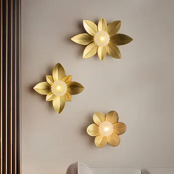 Luxury Lotus Glass Wall Sconce 1