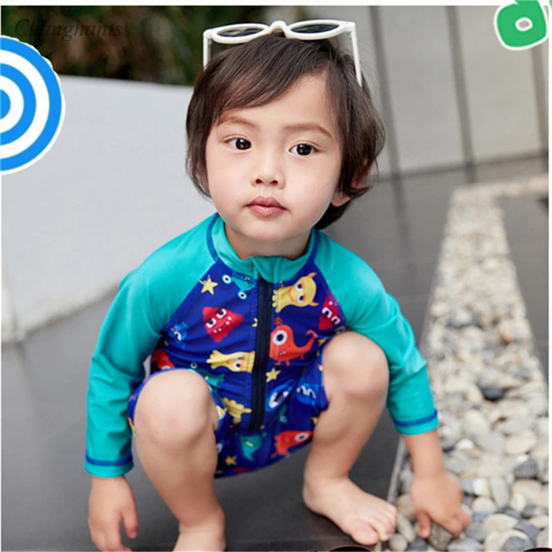 Новая модель, детский цельный купальник для мальчиков 2-9 лет, одежда для купания для мальчиков, купальные костюмы, одежда для купания, летний костюм, детская одежда