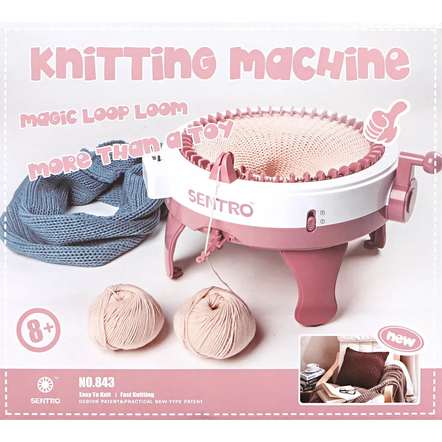  48 Needles Wool Knitted Fabric Large Size DIY Weaving Machine Set Hand Knitted Scarf Sweater Hat So