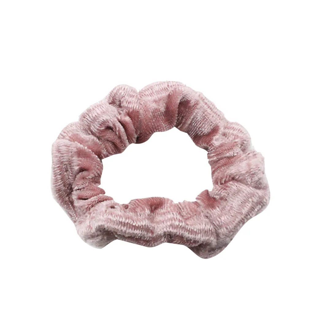 Бархатные резинки для волос, эластичные резинки для волос, одноцветные женские головные уборы для девочек, держатель для конского хвоста, аксессуары для волос X#4