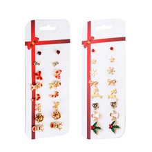 Tous Star, рождественское ювелирное изделие, серьги-гвоздики, богемные, на Хэллоуин, забавные, на год, подарочные серьги, массивные, золотые,, серьги EGirl