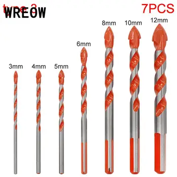 

Multifunctional carbide alloy Ceramic Tile Drill Bits 3-12mm Triangular-overlord Twist Drills Bits for Glass, Brick, Tile Wood