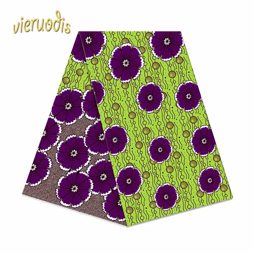 

6 Yards African Wax Prints Fabric dutch 100% polyester Fabrics Material Dashiki Batik Real Floral for Dress
