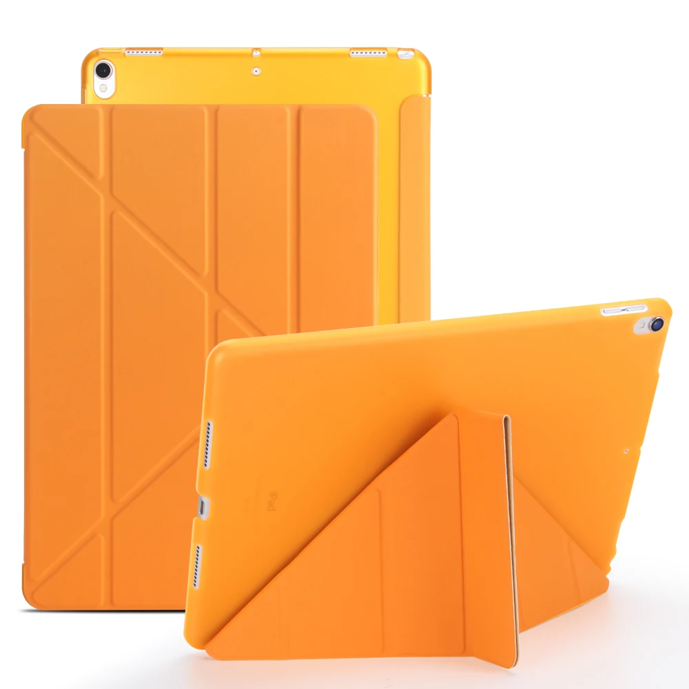 Для iPad Pro 10,5 чехол /iPad Air чехол, мягкий силиконовый чехол из искусственной кожи для iPad Air 3 A2152 A2153 чехол Funda - Цвет: orange