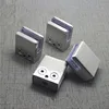 4Pcs Stainless Steel Square Clamp Holder Bracket Clip For Glass Shelf Handrails Silver ► Photo 1/5