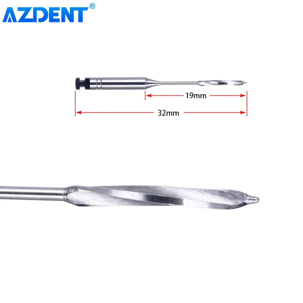 AZDENT Dental Endodontic Drill Gates Glidden Peeso Reamers Rotary Paste Carriers 32mm/25mm Engine Use Stainless Steel Endo Files 4