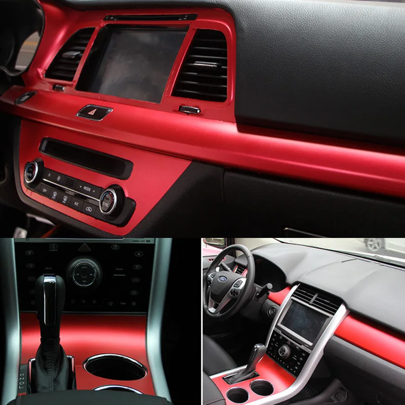 Red Matt Metalic Vinyl Wrap Sticker-5