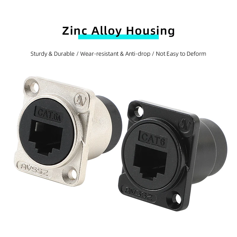 Avssz-conector de Rede com Base de Ancoragem Tomada de Telefone tipo d Redondo Crimpagem Rj45 Cat5e Cat6 Cat6a Rj45 Cat3 Rj11 Pólos - Imagem 2