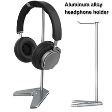 Aluminum Alloy Earphone Holder Portable Headphone Stand Display Shelf with Silicone Anti slip Base Over Ear Headset Bracket