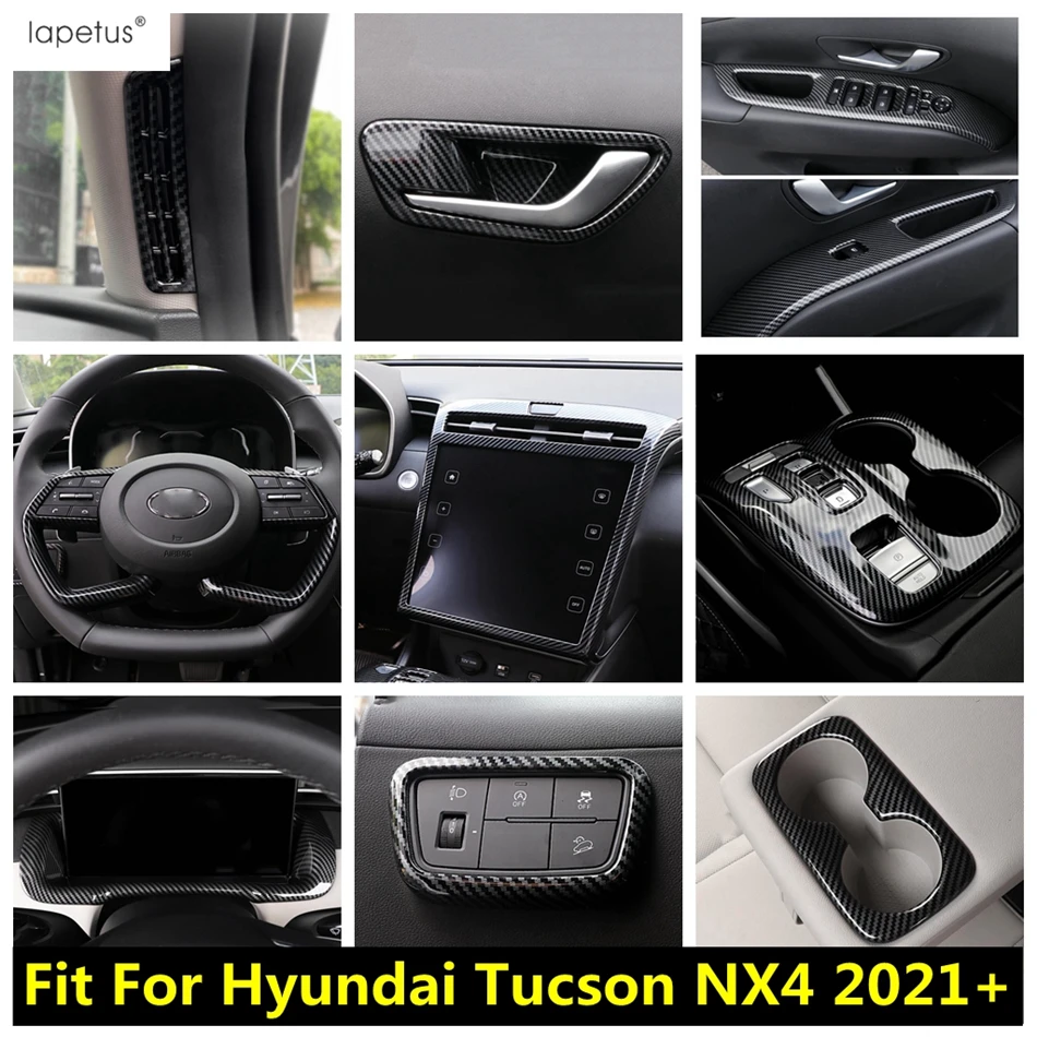 Accesorios de fibra de carbono para Hyundai Tucson NX4 2021 2022