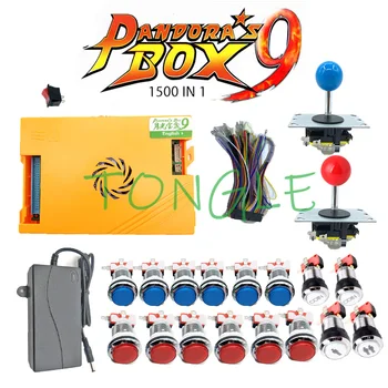 

Video Tutorial to 2 Player Original Pandora Box 9 Kit Copy SANWA Joystick,Chrome LED Push Button DIY Arcade Machine Home Cabinet