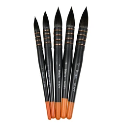 Stylo aquarelle avec manche en bois, pinceaux de peinture 