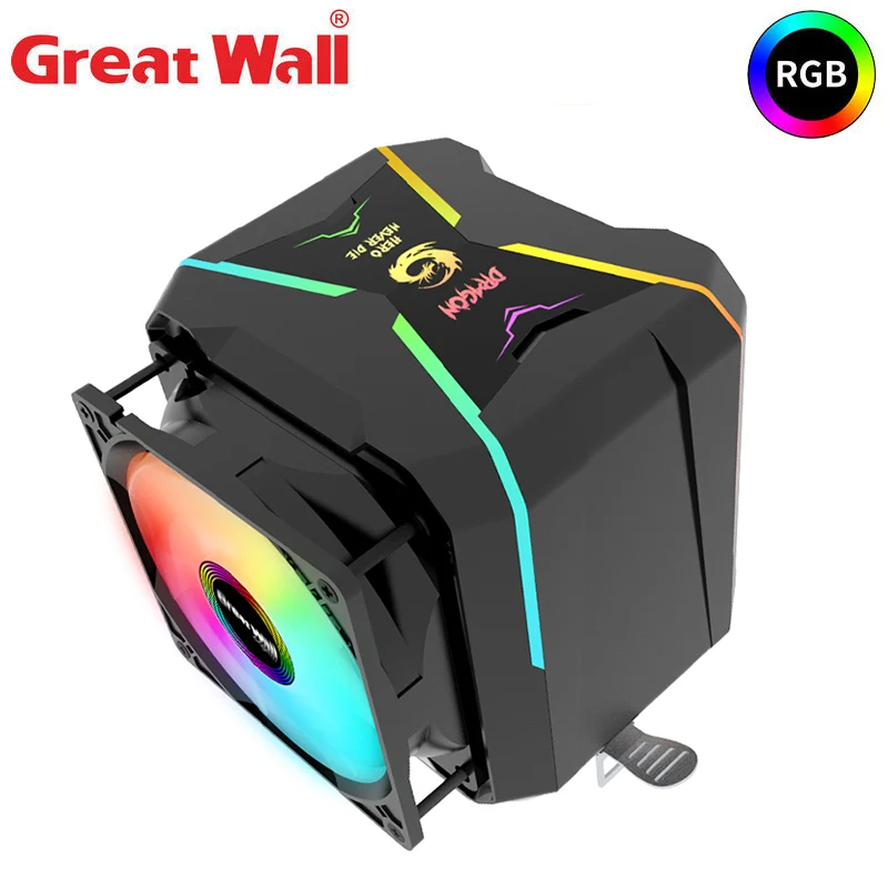 Кулер для процессора Great Wall кулер RGB Intel LGA1150 1151 1155 1156 775 AMD AM3 AM4 90