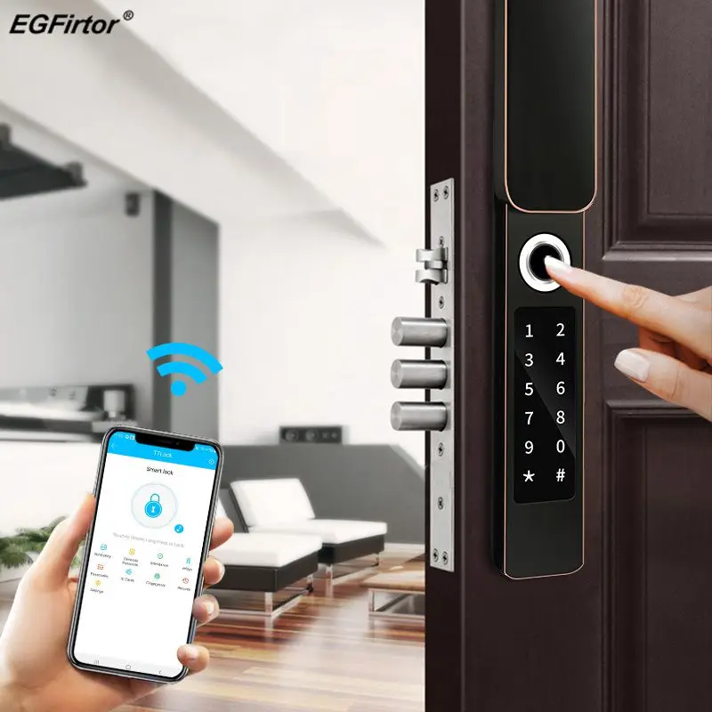 Fingerprint Door Lock Waterproof IP68 Outdoor Gate Bluetooth TTLock APP Passcode IC Card Unlock Keyless Enter Electronic Locks |